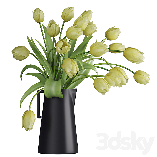 Bouquet of flowers in a vase 38 3DSMax File - thumbnail 2