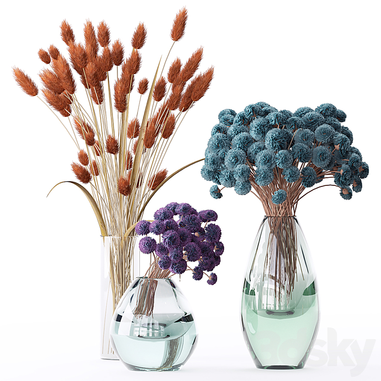 Bouquet of flowers in a vase 49 3DS Max - thumbnail 1