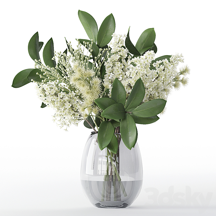 Bouquet of flowers in a vase 58 3DS Max Model - thumbnail 1