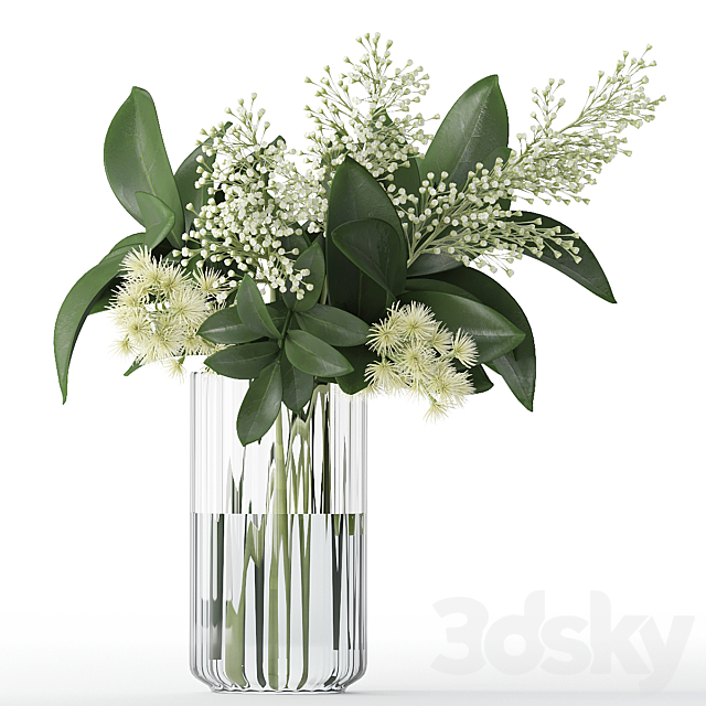 Bouquet of flowers in a vase 59 3ds Max - thumbnail 1