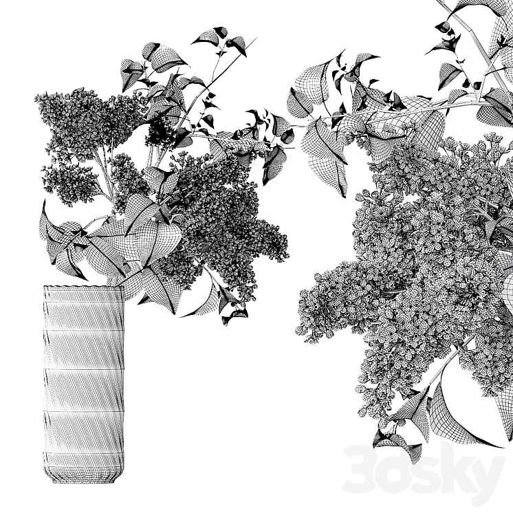 Bouquet of flowers in a vase 70 3DS Max - thumbnail 2