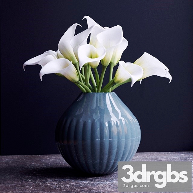 Bouquet of Flowers in a Vase 8 3dsmax Download - thumbnail 1