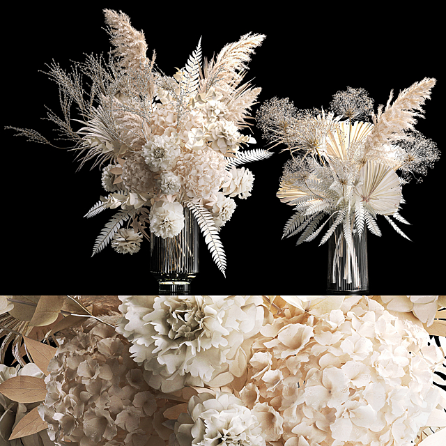 Bouquet of flowers. Set 299. 3ds Max - thumbnail 1