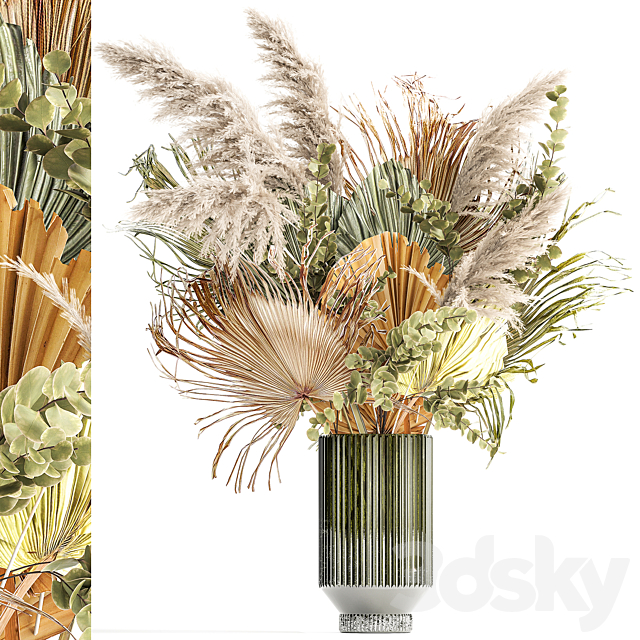 Bouquet of flowers. Set 302. 3ds Max - thumbnail 1