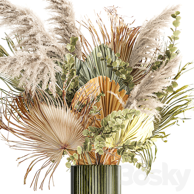 Bouquet of flowers. Set 302. 3ds Max - thumbnail 3