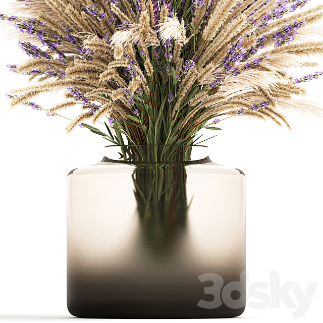 Bouquet of flowers. Set 332. 3DS Max Model - thumbnail 6