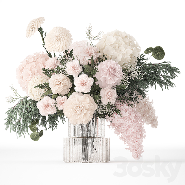 Bouquet of flowers. Set 391. 3ds Max - thumbnail 1