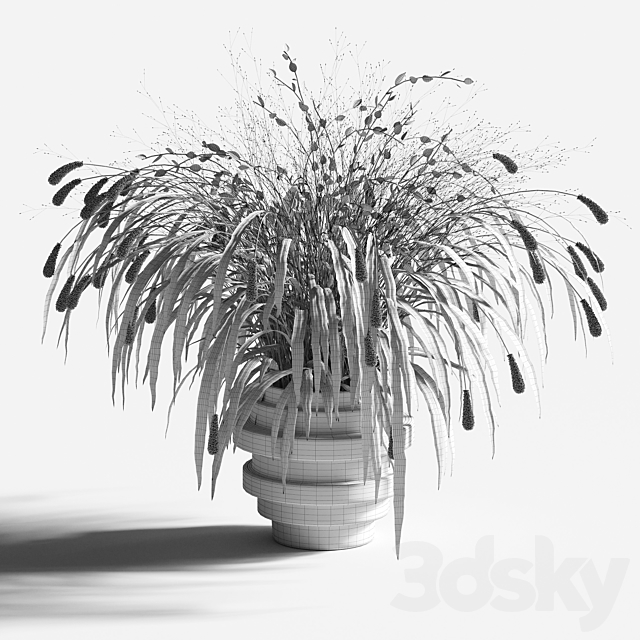 Bouquet of grass 3DS Max Model - thumbnail 2