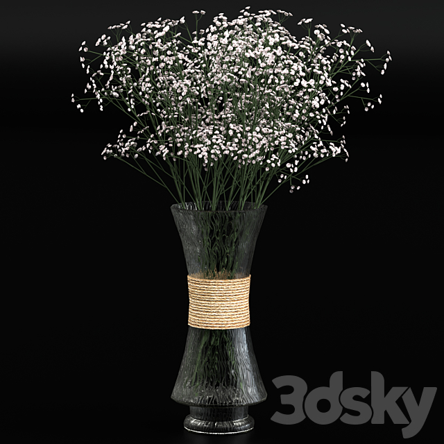 Bouquet of gypsophila 3DSMax File - thumbnail 1