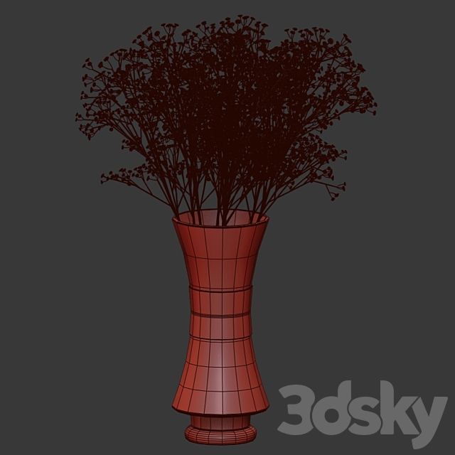 Bouquet of gypsophila 3DSMax File - thumbnail 5