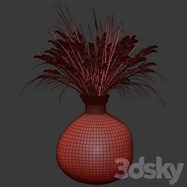 Bouquet of lavender 3DS Max Model - thumbnail 5