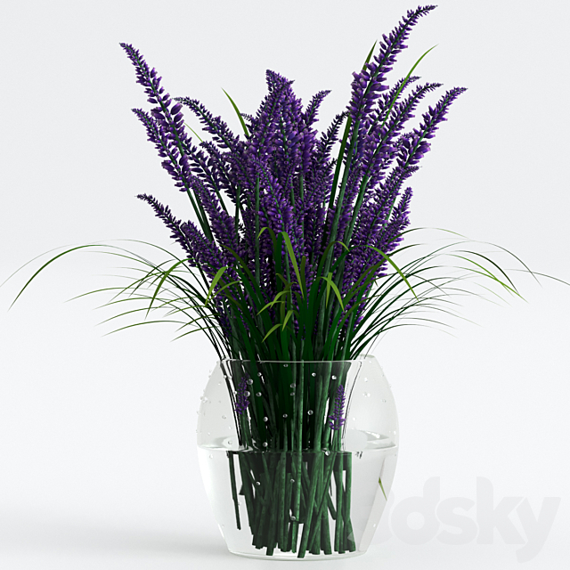 Bouquet of lavender. 3DSMax File - thumbnail 1