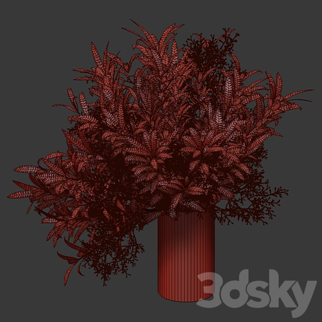 Bouquet of olive branches. 3DSMax File - thumbnail 4