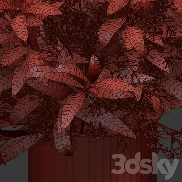 Bouquet of olive branches. 3DSMax File - thumbnail 5