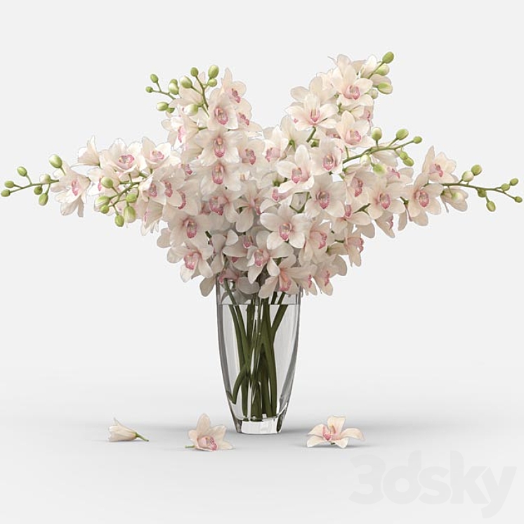 Bouquet of orchids 3DS Max - thumbnail 1