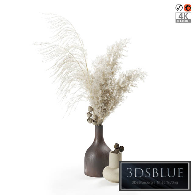 Bouquet of pampas grass 3DS Max - thumbnail 3