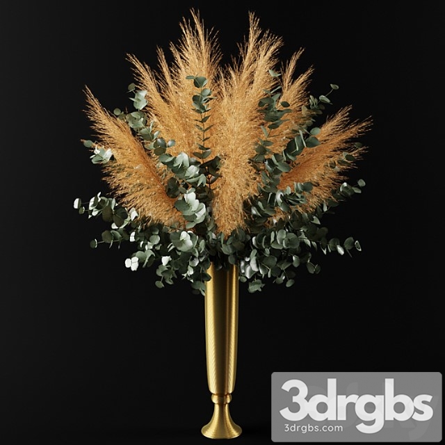 Bouquet of pampas grass and eucalyptus branches - thumbnail 1