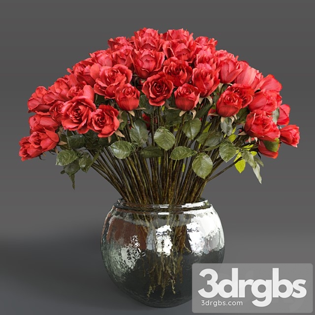 Bouquet of red roses - thumbnail 1