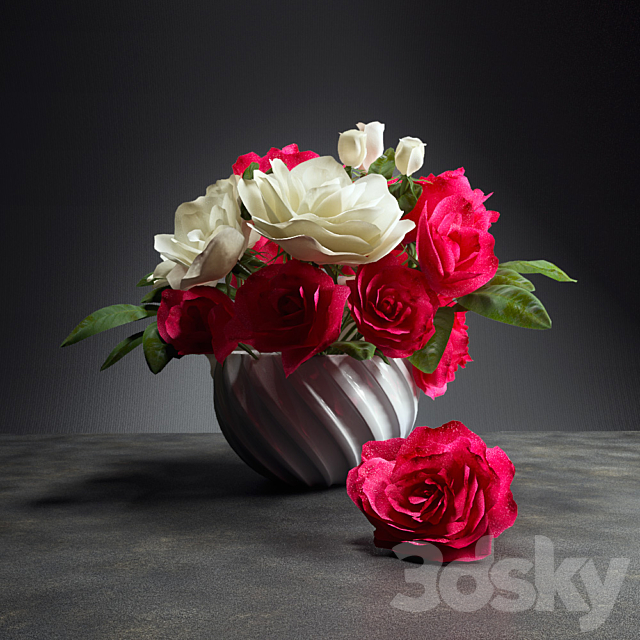 Bouquet of roses 3DSMax File - thumbnail 1