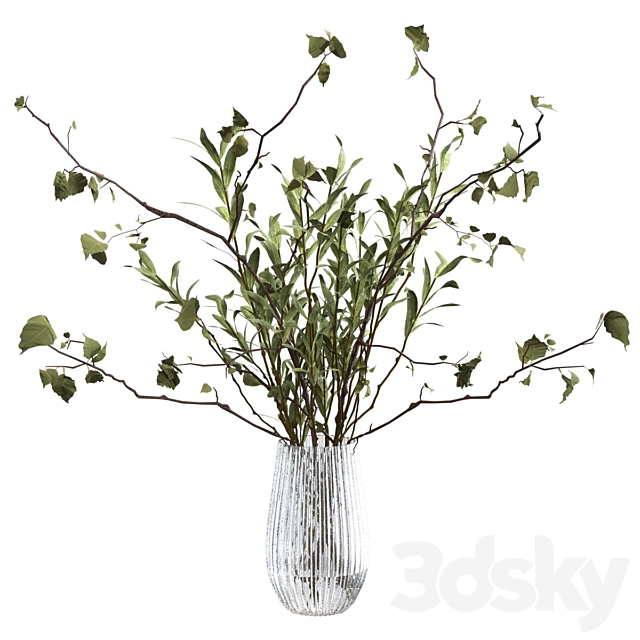 Bouquet of twigs 3ds Max - thumbnail 2