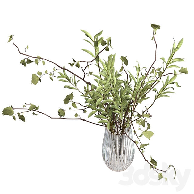 Bouquet of twigs 3ds Max - thumbnail 3