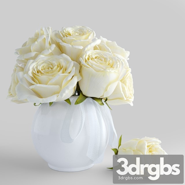 Bouquet of white roses_3 - thumbnail 1