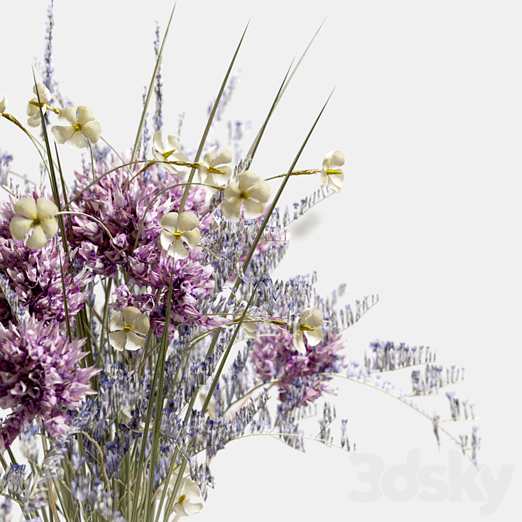 Bouquet of wild flowers 3DS Max - thumbnail 2