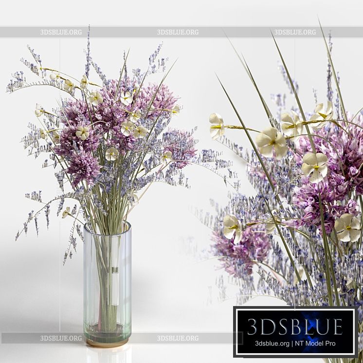 Bouquet of wild flowers 3DS Max - thumbnail 3