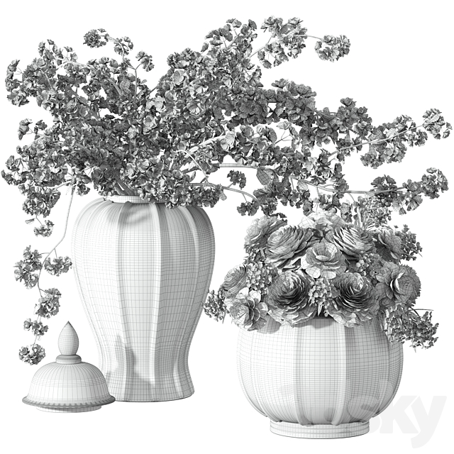 bouquet plant 12 3DS Max Model - thumbnail 4