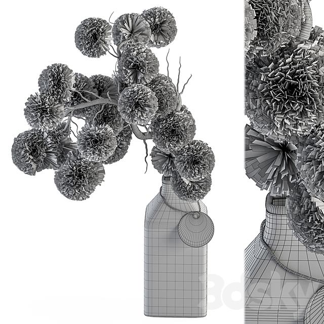 Bouquet plants 96 – Dried Plant Stirlingia 3DSMax File - thumbnail 4