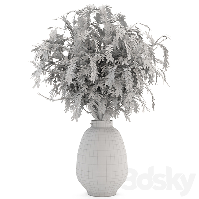 Bouquet Plants in rusty Concrete Pots – Set 562 3DSMax File - thumbnail 5