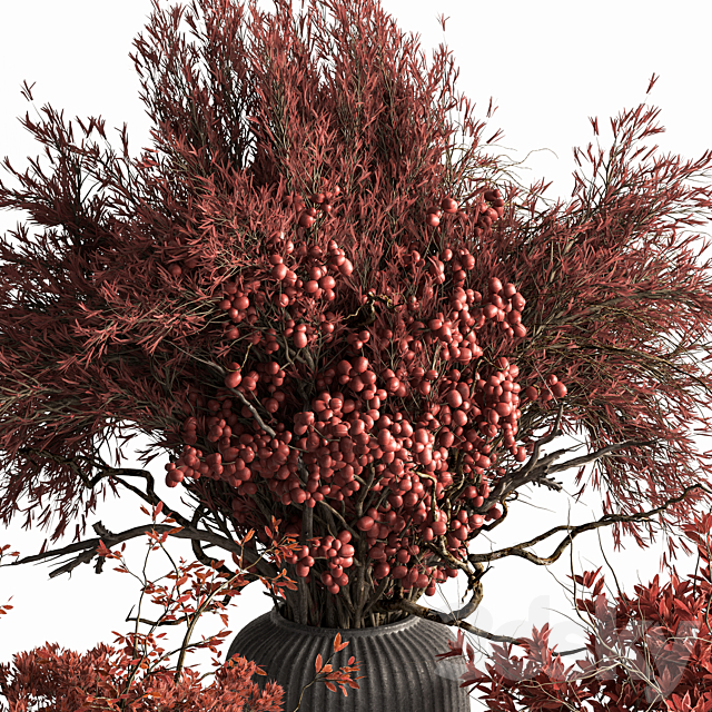 Bouquet – Red Branch 196 3ds Max - thumbnail 2