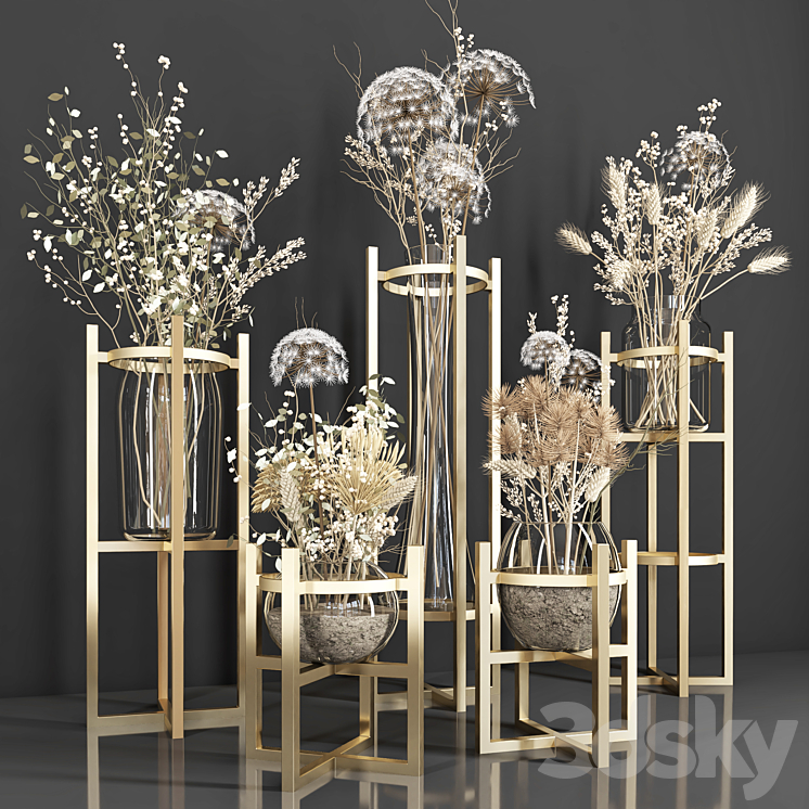 bouquet set 106 3DS Max - thumbnail 1