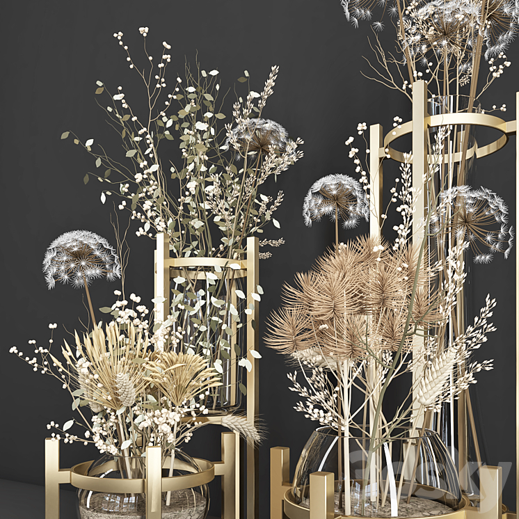 bouquet set 106 3DS Max - thumbnail 2