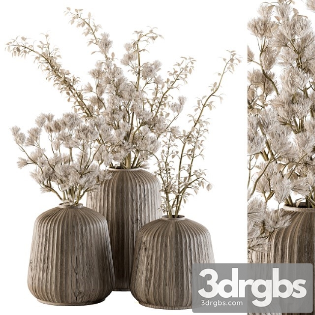 Bouquet Set 16 Dried Plants 3dsmax Download - thumbnail 1