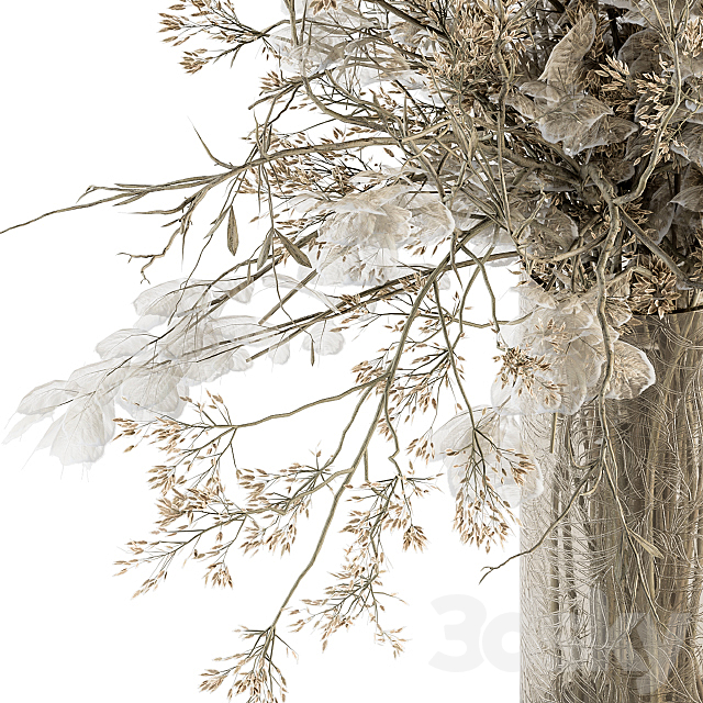 Bouquet Set 31 – Dried Plant Decoration 3ds Max - thumbnail 2