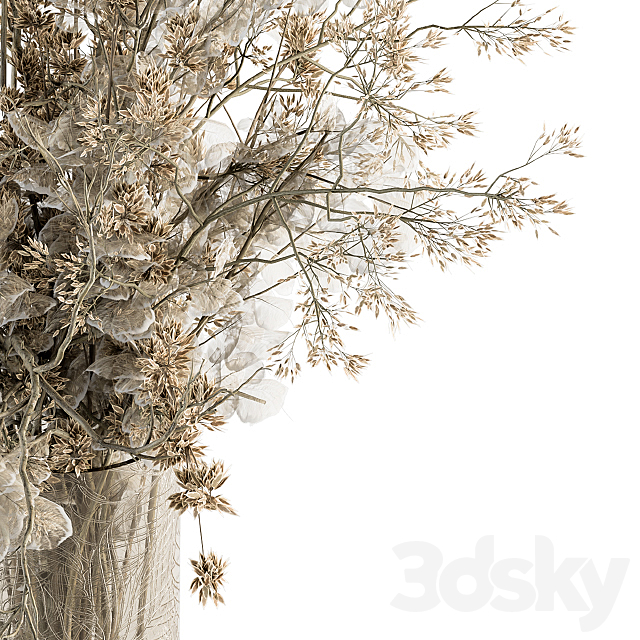 Bouquet Set 31 – Dried Plant Decoration 3ds Max - thumbnail 3