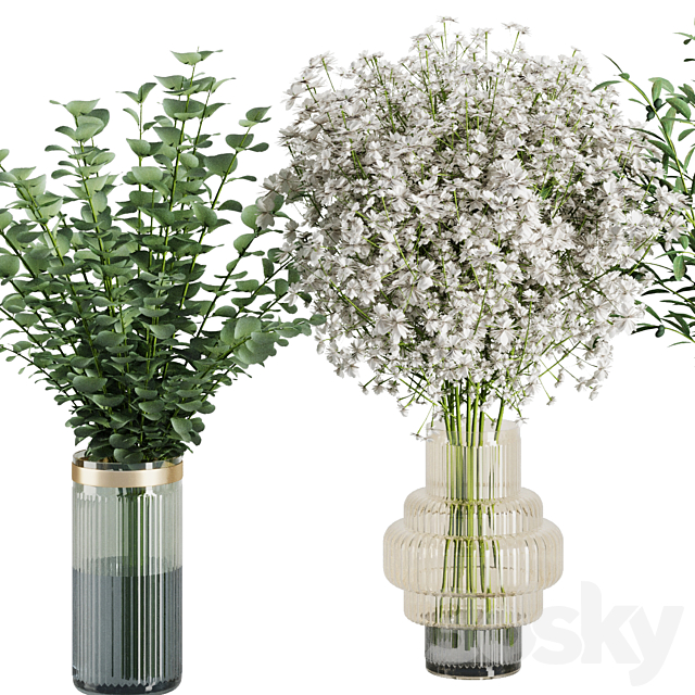 Bouquet Vase Set1 3ds Max - thumbnail 2