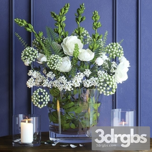 Bouquet White 3dsmax Download - thumbnail 1