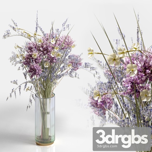 Bouquet Wild Flowers 3dsmax Download - thumbnail 1