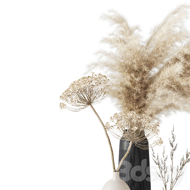 Bouquet with dry composition 3DS Max Model - thumbnail 3