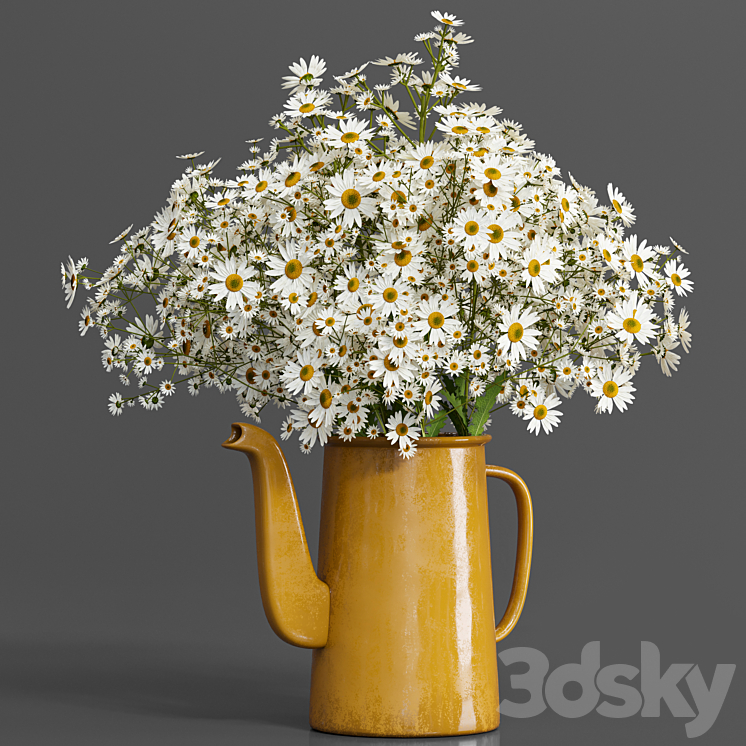 bouquet01-chamomile 3DS Max - thumbnail 1