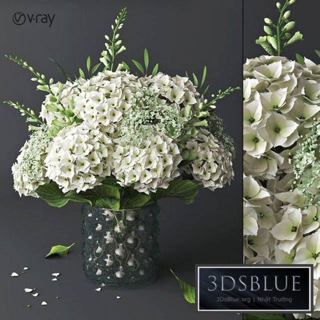 Bouquet_Gortensia 3DS Max - thumbnail 3