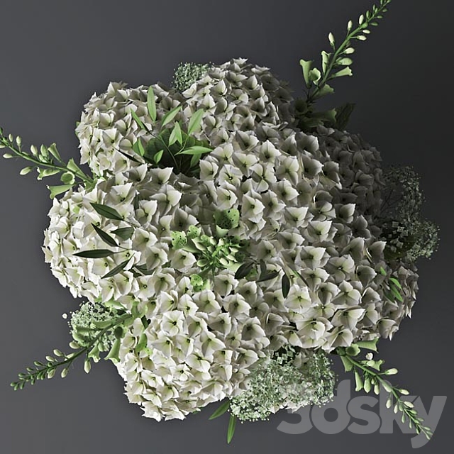 Bouquet_Gortensia 3DSMax File - thumbnail 2