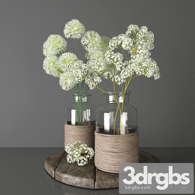 Bouquets 2 – decorative onions and gypsophila - thumbnail 1