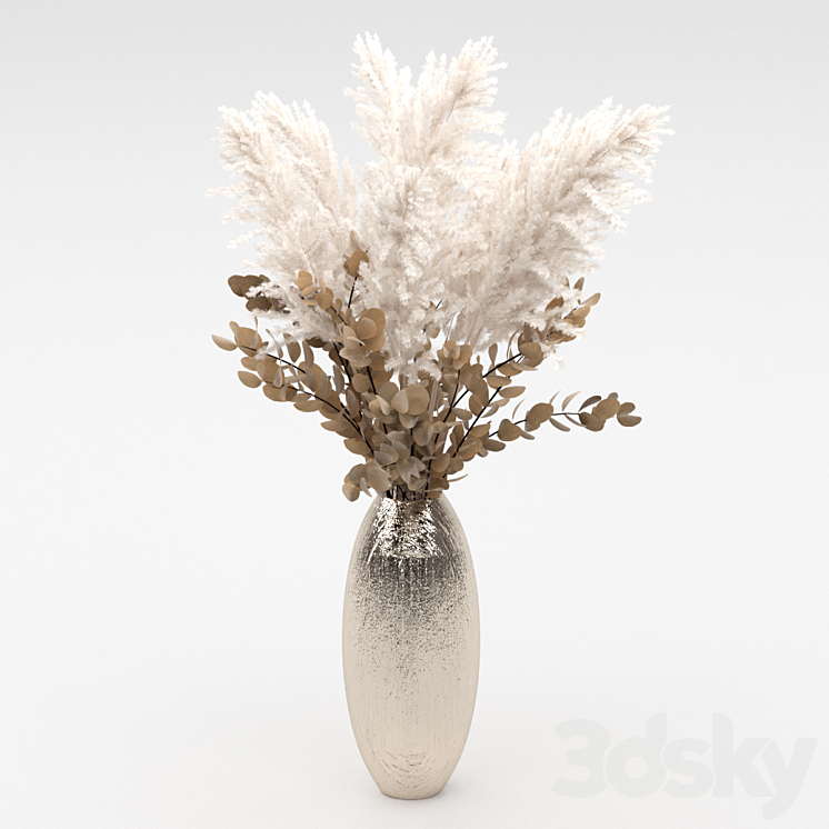 Bouquets of dried flowers 3DS Max - thumbnail 1