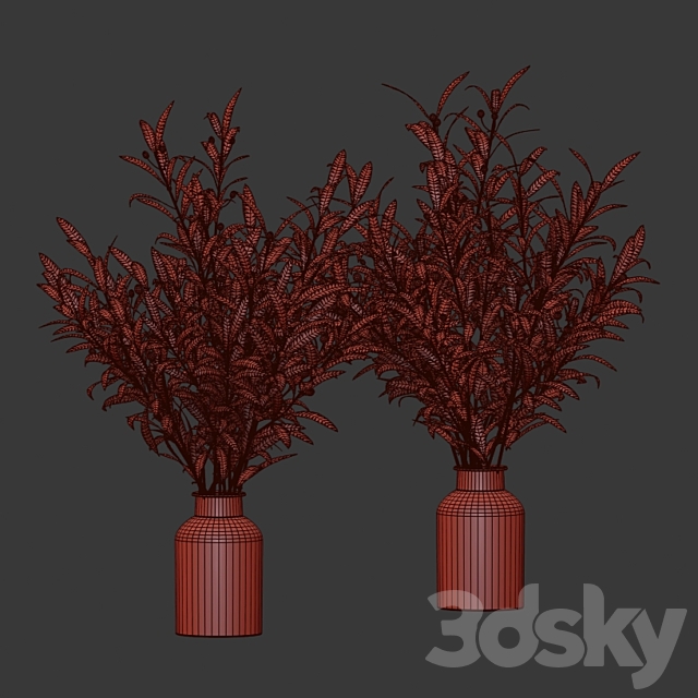 Bouquets of olives. 3DS Max Model - thumbnail 4