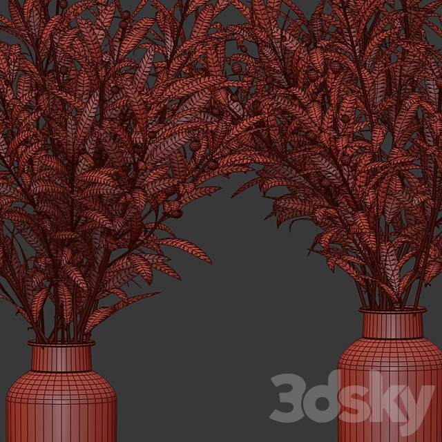 Bouquets of olives. 3DS Max Model - thumbnail 5