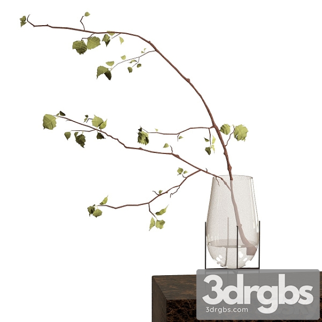 Branch in a Vase 3dsmax Download - thumbnail 1