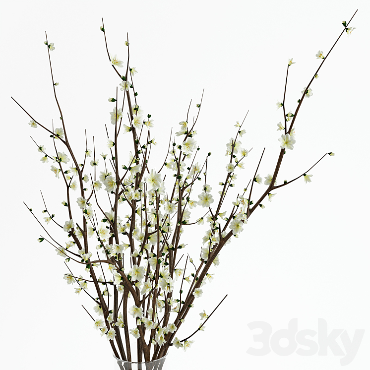 Branches in a vase 3DS Max - thumbnail 2